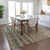 8' X 10' Taupe And Dark Gray Striped Washable Indoor Outdoor Area Rug