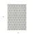 10' X 14' Gray And Ivory Geometric Washable Indoor Outdoor Area Rug