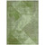 10' X 14' Green And Gray Geometric Washable Indoor Outdoor Area Rug