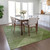 10' X 14' Green And Gray Geometric Washable Indoor Outdoor Area Rug