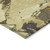 9' X 12' Gold And Beige Abstract Washable Indoor Outdoor Area Rug