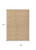 9' X 12' Copper And Ivory Geometric Washable Indoor Outdoor Area Rug