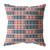 16" Red Blue Spades Indoor Outdoor Zippered Throw Pillow