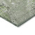 3' X 5' Artichoke Green And Ivory Abstract Washable Indoor Outdoor Area Rug