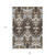 9' X 12' Brown And Taupe Ikat Washable Indoor Outdoor Area Rug