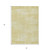 3' X 5' Wheat And Tan Abstract Washable Indoor Outdoor Area Rug