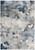 2' X 3' Blue Beige And Gray Cobblestone Area Rug