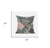 20" Green Peach Floral Zippered Suede Throw Pillow