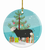 Sheep Christmas Ceramic Ornament - 652259330812