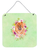 Flowers Design with Dog Wall or Door Hanging Prints - 194030072929