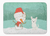 Dog and Snowman Christmas Machine Washable Memory Foam Mat - 652259283330