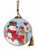 Always In My Heart Snowman Hand Painted Glass Ornament - 850015443749