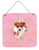 Flowers Design with Dog Wall or Door Hanging Prints - 194030071571