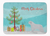Merry Christmas Tree Dog Art Machine Washable Memory Foam Mat - 638508641946