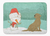 Dog and Snowman Christmas Machine Washable Memory Foam Mat - 652259282852
