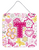 Flowers and Butterflies Monogram Letter Wall or Door Hanging Prints - 615872984466