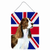 Dog Art with English Union Jack British Flag Wall or Door Hanging Prints - 615872833825