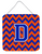 Monogram Letter Chevron Wall or Door Hanging Prints - 638508295132
