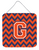 Monogram Letter Chevron Wall or Door Hanging Prints - 638508294661