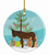 Donkey Christmas Ceramic Ornament - 652259329649