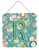 Circle Circle Teal Initial Alphabet Wall or Door Hanging Prints - 615872987047