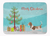 Merry Christmas Tree Dog Art Machine Washable Memory Foam Mat - 638508641816