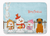 Merry Christmas Carolers Dog Art Machine Washable Memory Foam Mat - 638508637727