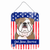 American Flag Design with Dog Wall or Door Hanging Prints - 638508213068