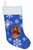 Dog and Winter Snowflakes Christmas Stocking - 705332017800