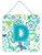Flowers and Butterflies Monogram Letter Wall or Door Hanging Prints - 615872984565