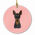 Dog Portrait on Ceramic Ornament - 615872908219