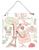 Monogram Letter Love in Paris Pink Wall or Door Hanging Prints - 615872983605