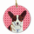Valentine's Day Dog Portrait Ceramic Ornament - 615872602520