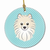 Dog Portrait on Ceramic Ornament - 615872907267