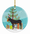 Donkey Christmas Ceramic Ornament - 652259329663