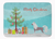 Merry Christmas Tree Dog Art Machine Washable Memory Foam Mat - 638508642226