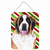 Candy Cane Holiday Christmas Design with Dog Wall or Door Hanging Prints - 615872621651