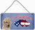 Woof If You Love America Dog Artwork Wall or Door Hanging Prints - 615872936441