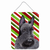 Candy Cane Holiday Christmas Design with Dog Wall or Door Hanging Prints - 615872621699