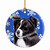 Holiday Dog on Ceramic Ornament - 615872599882