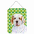 St. Patrick's Day Shamrock Portrait Design with Dog Wall or Door Hanging Prints - 615872619023