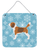 Winter Snowflake Design with Dog Art Wall or Door Hanging Prints - 638508519931