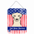American Flag Design with Dog Wall or Door Hanging Prints - 638508213099