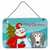 Snowman with Dog Art Wall or Door Hanging Prints - 638508132444
