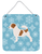 Winter Snowflake Design with Dog Art Wall or Door Hanging Prints - 638508519900