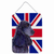 Dog Art with English Union Jack British Flag Wall or Door Hanging Prints - 615872833405