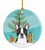 Christmas Tree and Dog on Ceramic Ornament - 652259327263