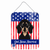 American Flag Design with Dog Wall or Door Hanging Prints - 638508213020