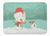 Dog and Snowman Christmas Machine Washable Memory Foam Mat - 652259283279