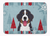 Winter Holiday Dog Art Machine Washable Memory Foam Mat - 638508634450